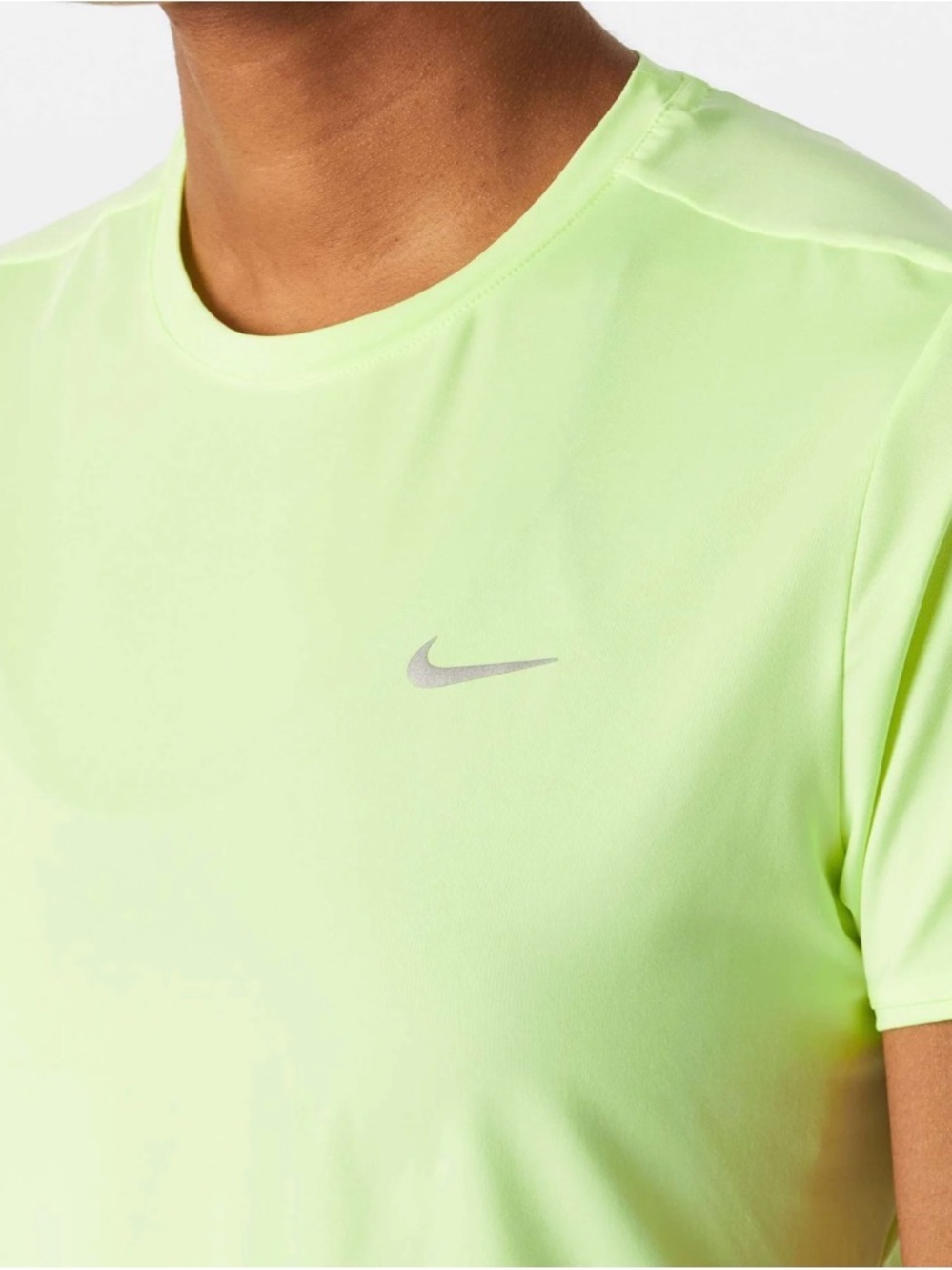 Nike Women's Dri-FIT Short-Sleeve Top Bright Green size XL - Picture 4 of 15